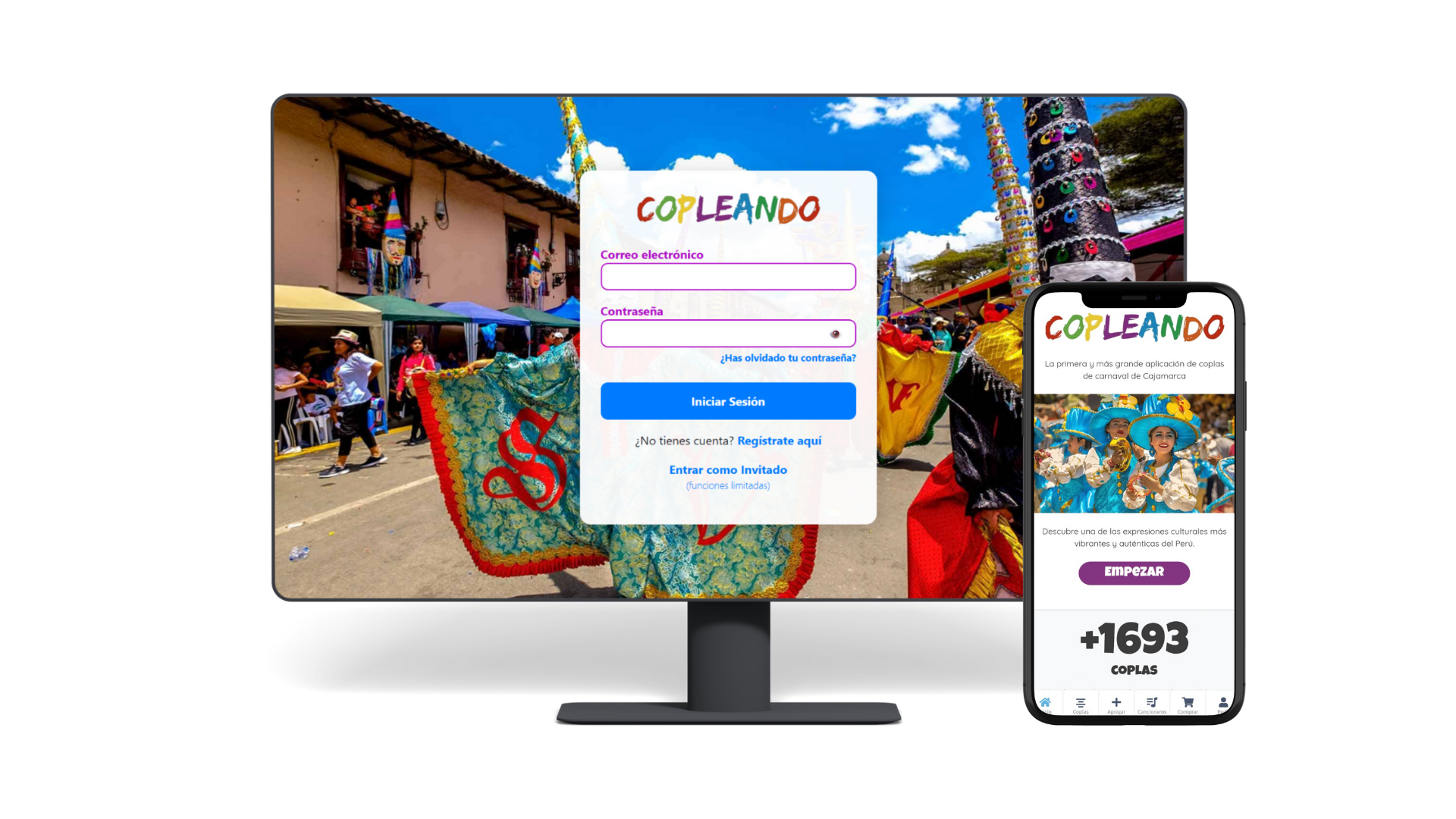 Aplicación web Copleando