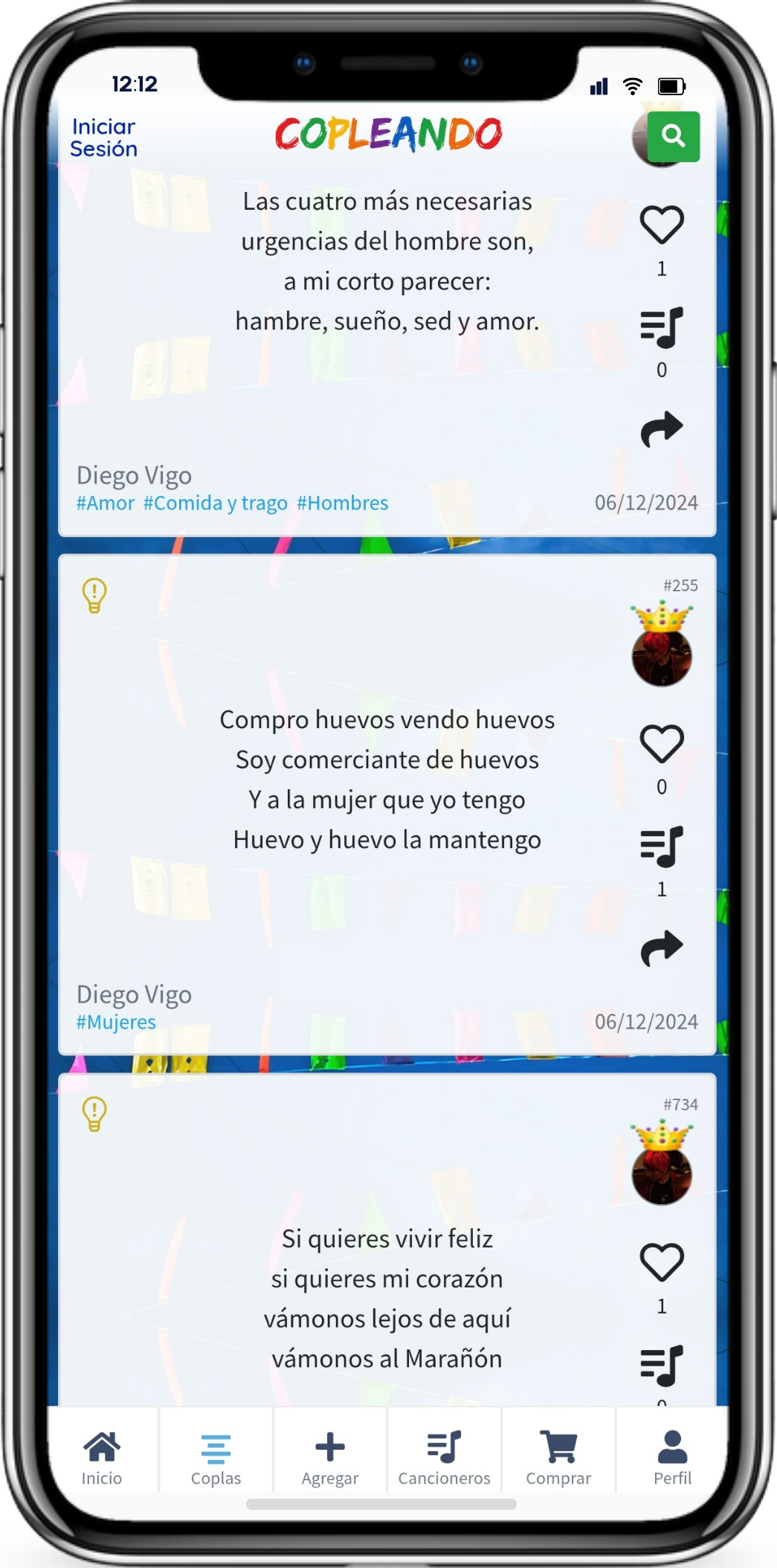 Experiencia tipo red social